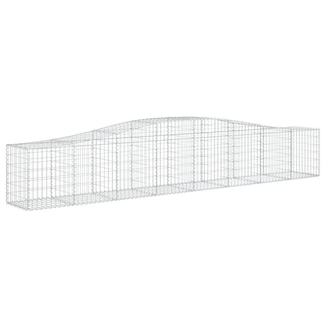 vidaXL Gabionen mit Hochbogen 8 Stk 400x50x60/80cm Eisen 1562345