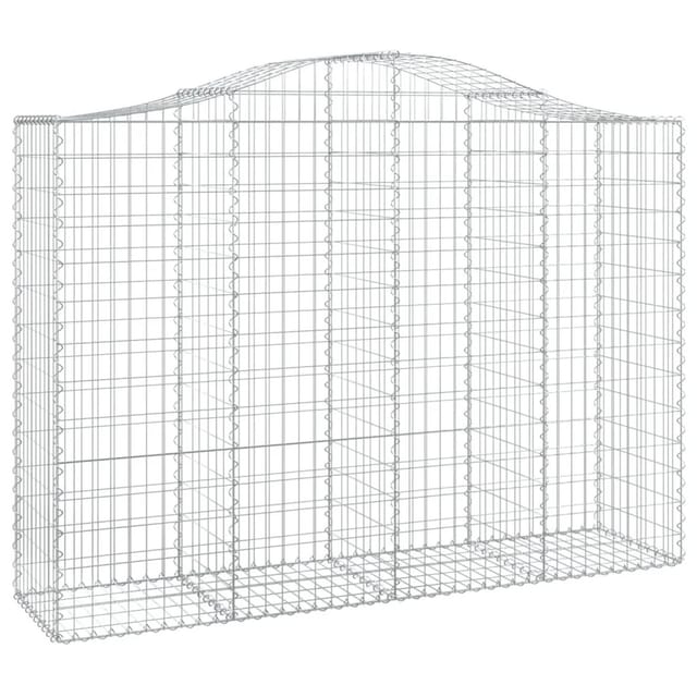 vidaXL Gabionen mit Hochbogen 11Stk 200x50x140/160cm Eisen 1562006