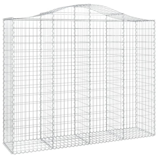 vidaXL Gabionen mit Hochbogen 15Stk 200x50x160/180cm Eisen 1554805
