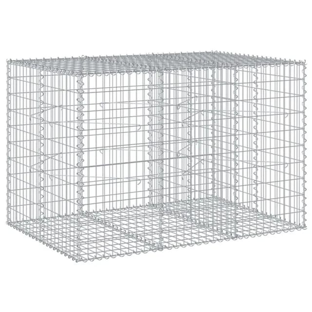 vidaXL Gabione mit Deckel 150x100x100 cm Eisen 2149658