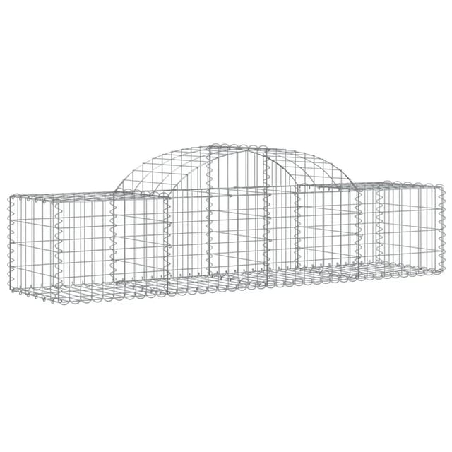 vidaXL Gabionen mit Hochbogen 13 Stk 200x50x40/60 cm Eisen 1667996