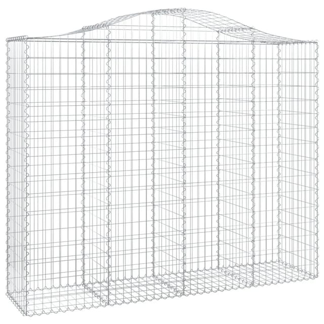 vidaXL Gabionen mit Hochbogen 13Stk 200x50x160/180cm Eisen 1554806