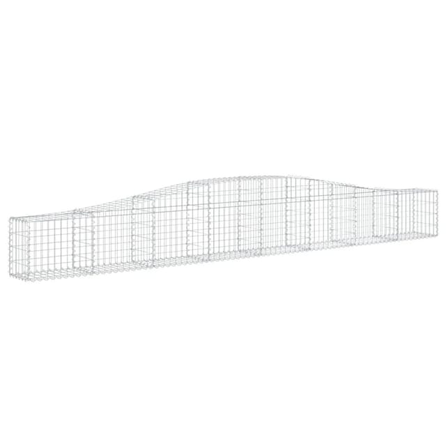 vidaXL Gabionen mit Hochbogen 8 Stk 400x30x40/60 cm Eisen 1562015