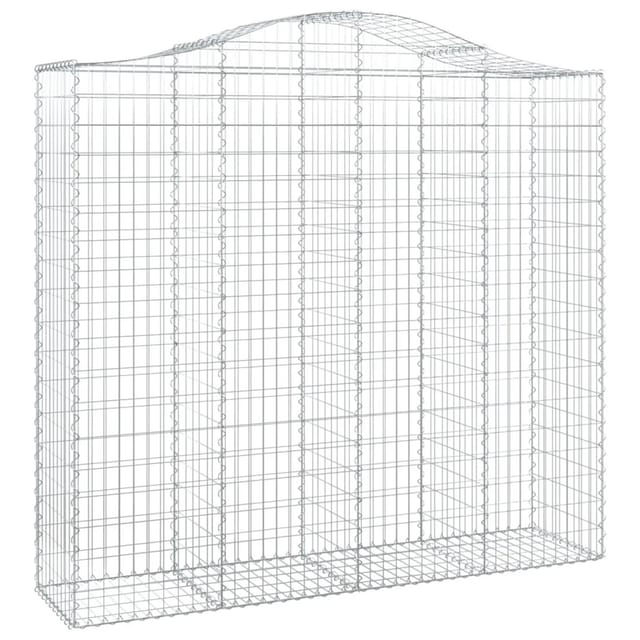 vidaXL Gabionen mit Hochbogen 4 Stk 200x50x180/200cm Eisen 1562038