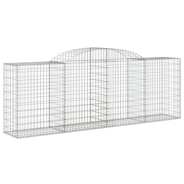 vidaXL Gabionen mit Hochbogen 12 Stk 300x50x100/120cm Eisen 1671114
