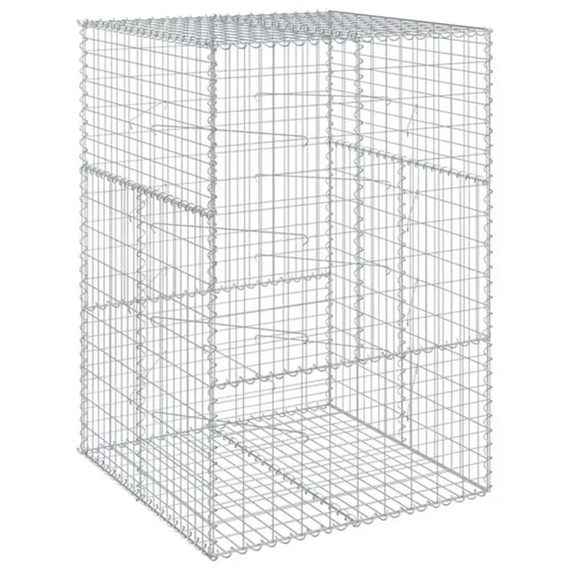 vidaXL Gabione mit Deckel 100x100x150 cm Eisen 2162882