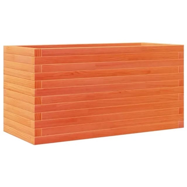 vidaXL Pflanzkübel Wachsbraun 90x40x46 cm Massivholz Kiefer 2097101
