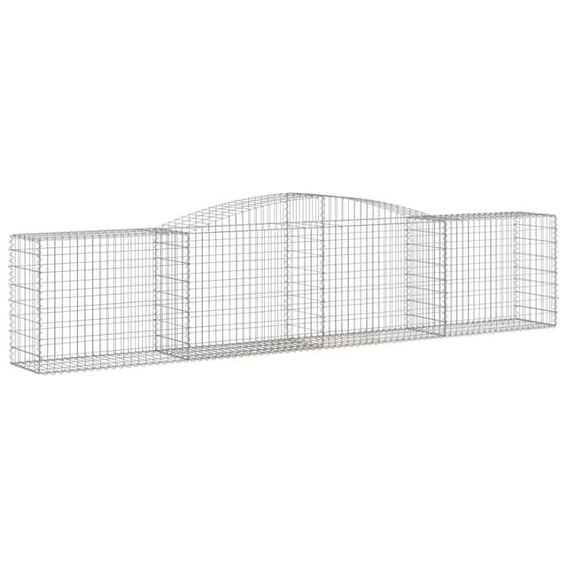 vidaXL Gabionen mit Hochbogen 9 Stk 400x50x80/100cm Eisen 1635465