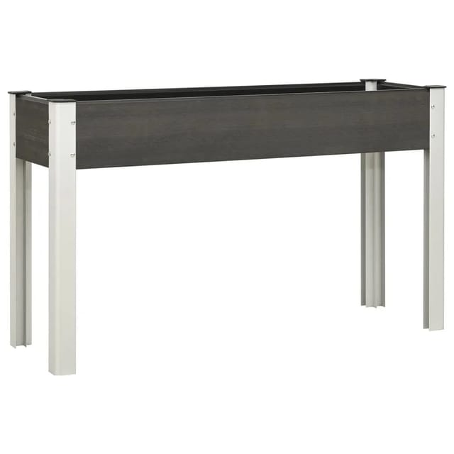 vidaXL Garten-Hochbeet Grau 120x40x75 cm WPC 1581319