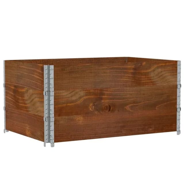 vidaXL Pflanzkisten Braun 120x80 cm Massivholz Kiefer 2106286