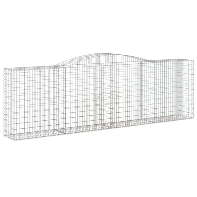 vidaXL Gabionen mit Hochbogen 25 Stk 400x50x120/140cm Eisen 1956845
