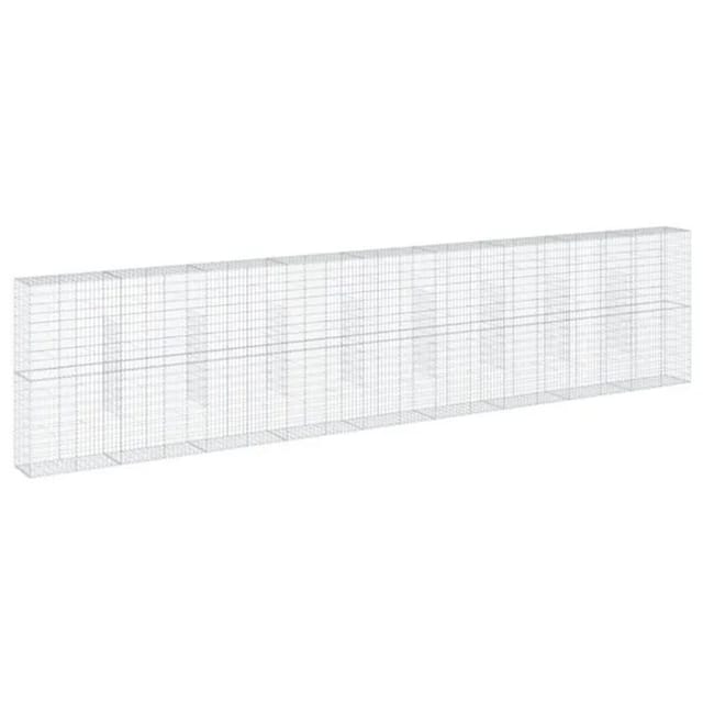 vidaXL Gabione mit Deckel 900x50x200 cm Eisen 2162872