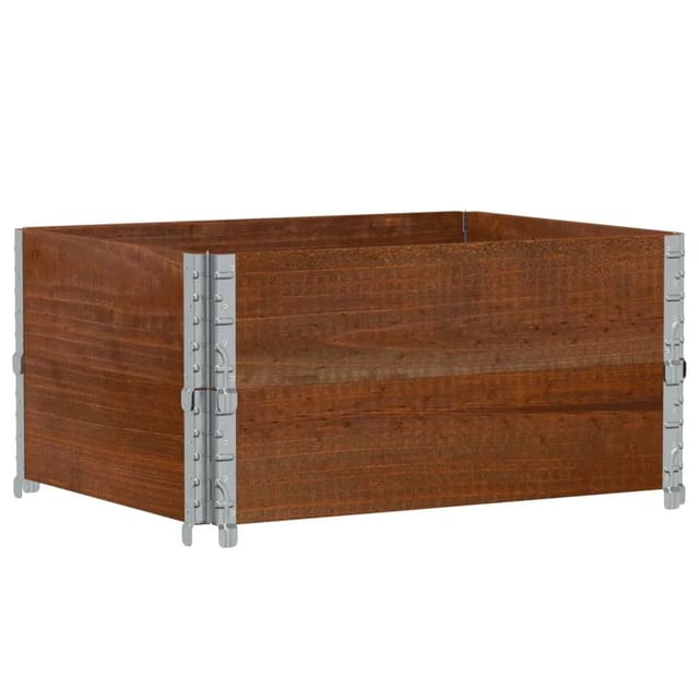 vidaXL Pflanzkisten Braun 80x60 cm Massivholz Kiefer 2098492
