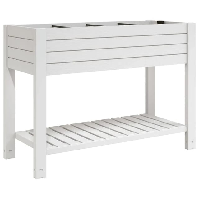 vidaXL Hochbeet Weiß 110x45x79 cm Polypropylen 1742004