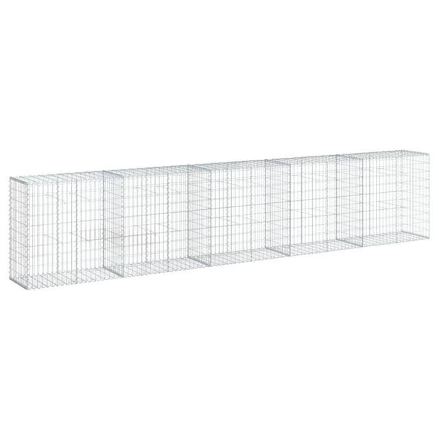 vidaXL Gabione mit Deckel 500x50x100 cm Eisen 2157951