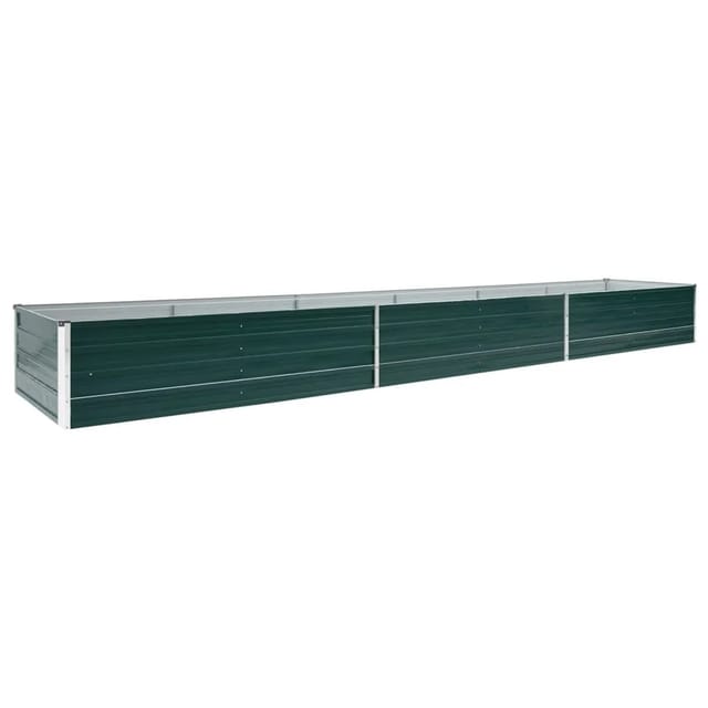 vidaXL Garten-Hochbeet Stahl 480x80x45 cm Grün 661679