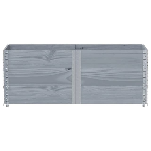 vidaXL Pflanzkisten Grau 150x50 cm Massivholz Kiefer 2098500