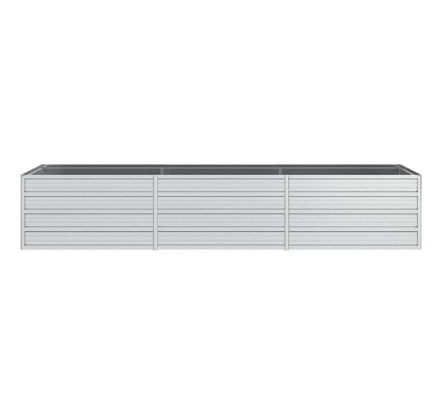 vidaXL Garten-Hochbeet 240x80x45 cm Stahl Silber 1085254