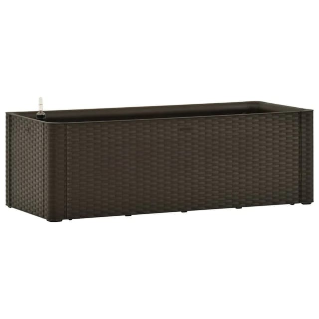 vidaXL Garten-Hochbeet mit Selbstbewässerungssystem Mokka 100x43x33 cm 646084