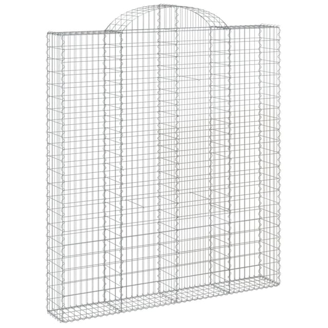 vidaXL Gabione mit Hochbogen 200x30x220/240 cm Eisen 1629547