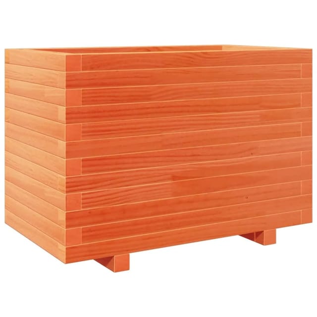 vidaXL Pflanzkübel Wachsbraun 70x40x49,5 cm Massivholz Kiefer 2007154