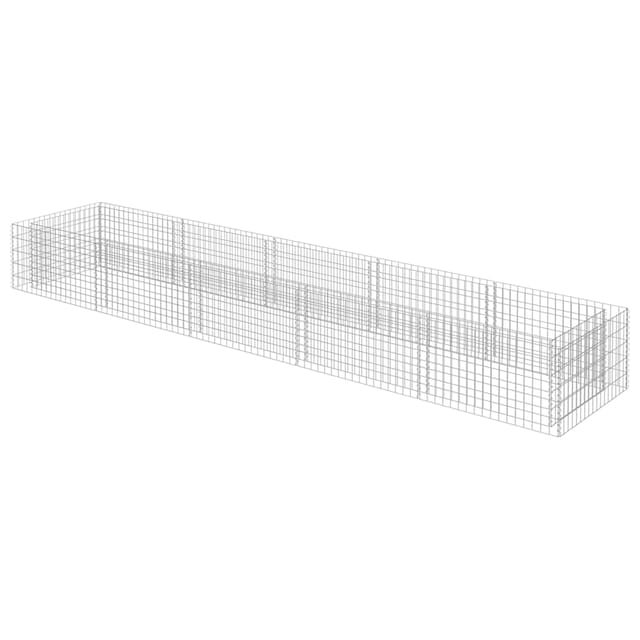 vidaXL Gabionen-Hochbeet Stahl 450x90x50 cm 595130