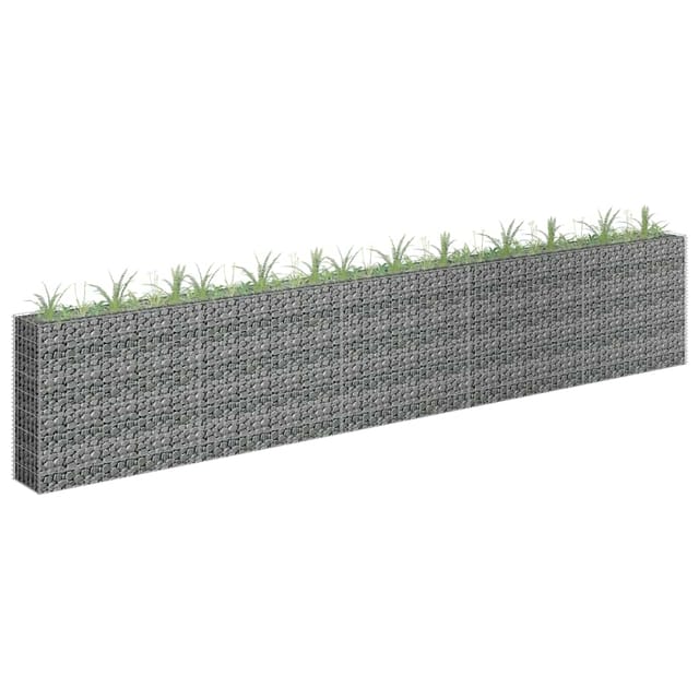vidaXL Gabionen-Hochbeet Stahl 450x30x90 cm 596728