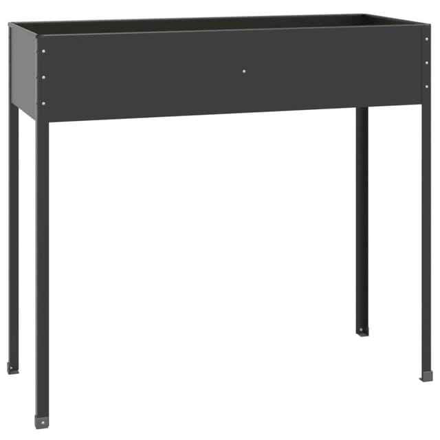 vidaXL Pflanzkübel Anthrazit 100,5x40,5x90 cm Stahl 1468790