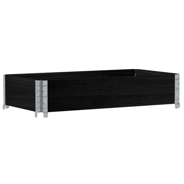 vidaXL Pflanzküsten Schwarz 100x50 cm Massivholz Kiefer 2106289 vidaXL Pflanzkisten Schwarz 100x50 cm Massivholz Kiefer 2106289