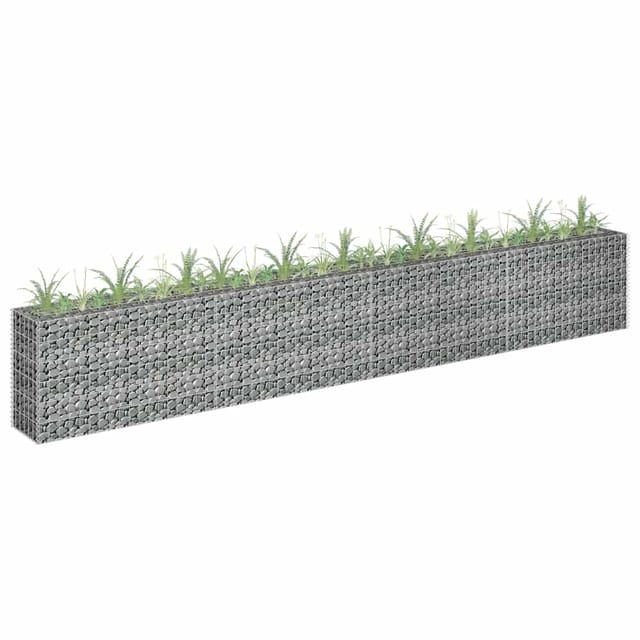 vidaXL Gabionen-Hochbeet Stahl 360x30x60 cm 596724