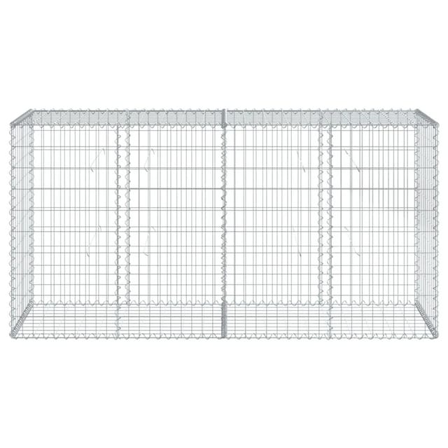 vidaXL Gabione mit Deckel 200x50x100 cm Eisen 2162869