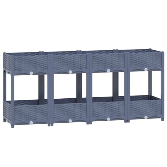 vidaXL Hochbeet 160x40x71 cm Polypropylen 643928