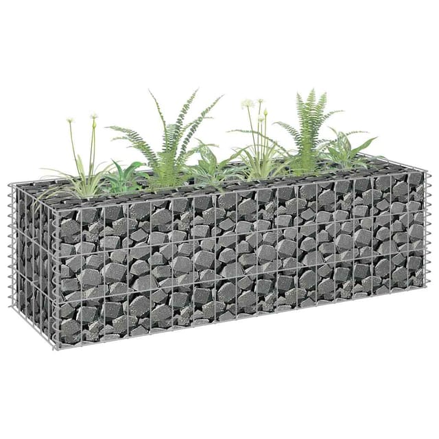 vidaXL Gabionen-Hochbeet Stahl 90x30x30 cm 596714