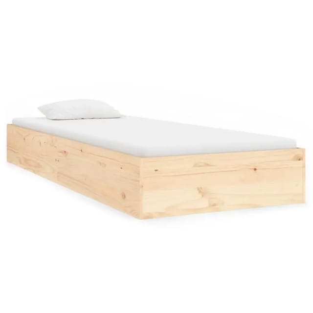 vidaXL Massivholzbett 90x190 cm 3FT Single1279658