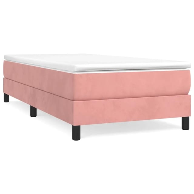 vidaXL Boxspringbett Rosa 90x190 cm Samt1537277