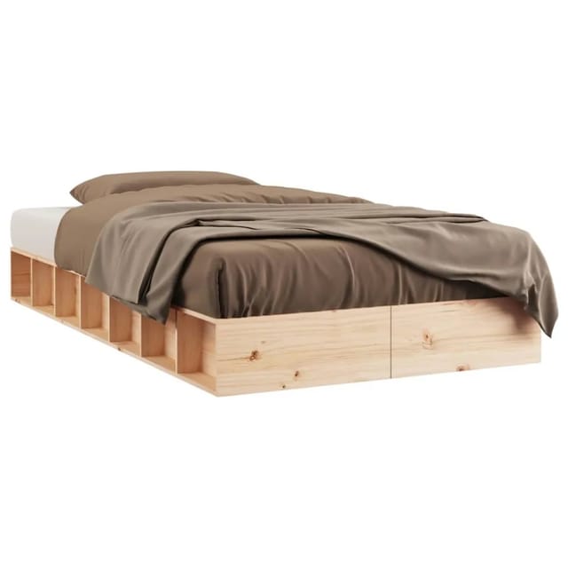vidaXL Massivholzbett 100x200 cm1280198