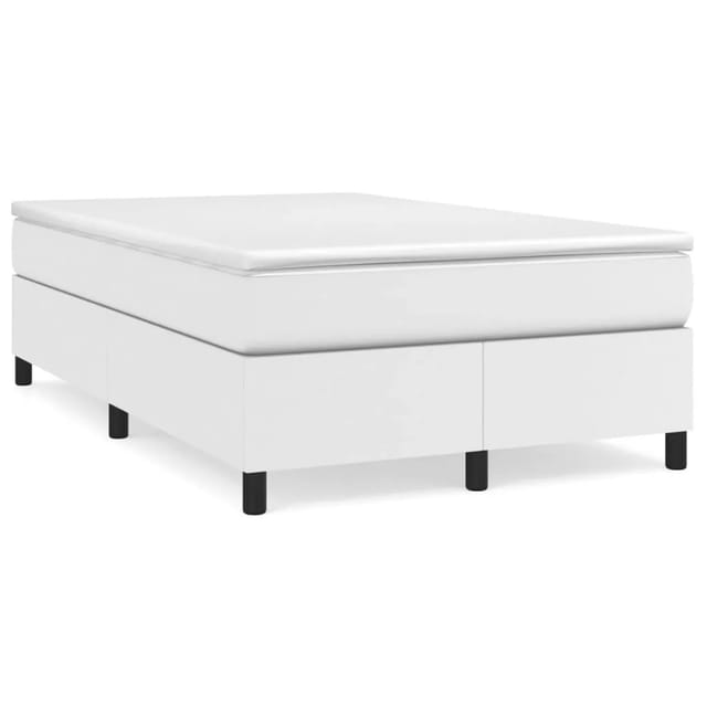 vidaXL Boxspringbett Weiß 120x200 cm Kunstleder1469675