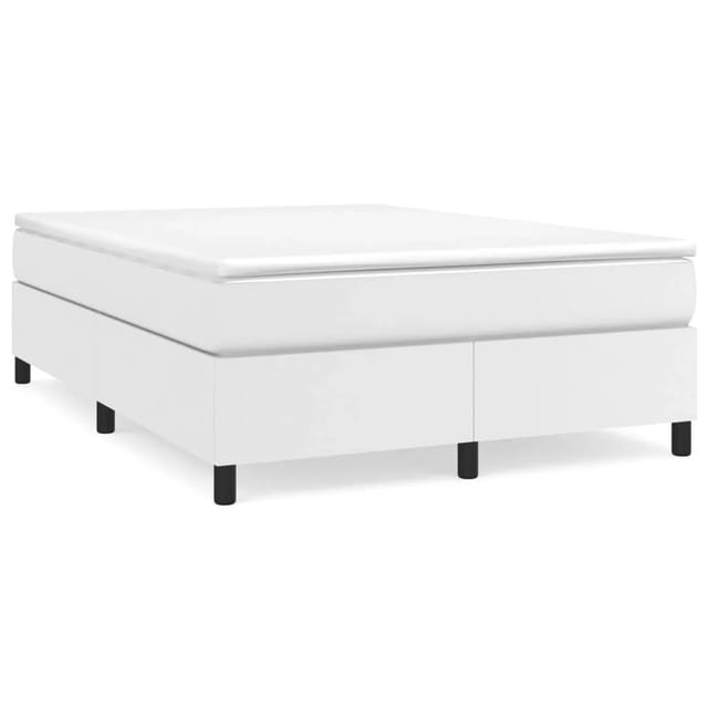 vidaXL Boxspringbett Weiß 140x200 cm Kunstleder1469611