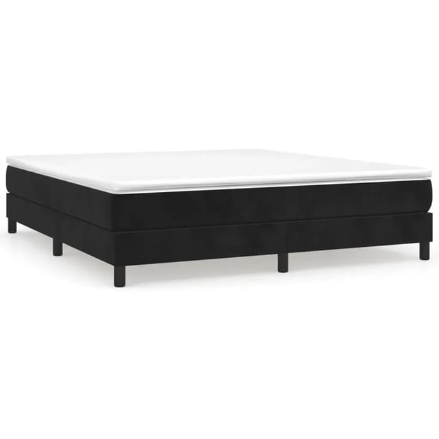 vidaXL Boxspringbett Schwarz 180x200 cm Samt1394143