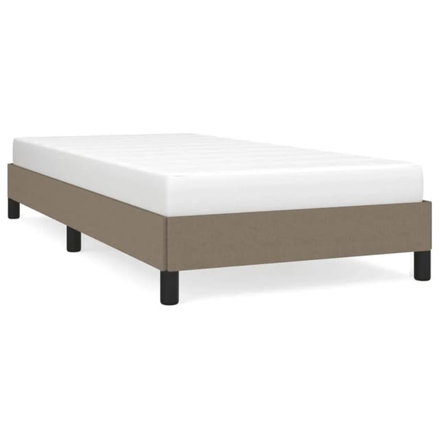 vidaXL Bettgestell Taupe 100x200 cm Stoff Modell 11347636
