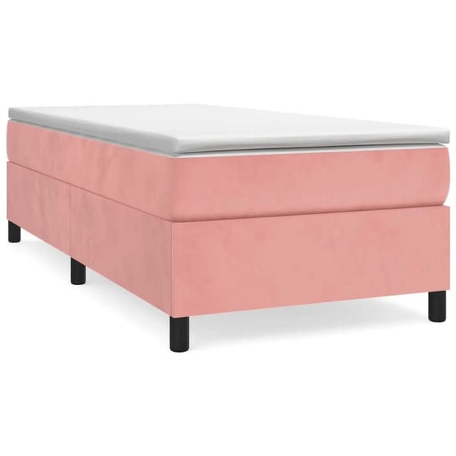 vidaXL Boxspringbett Rosa 80x200 cm Samt1346898