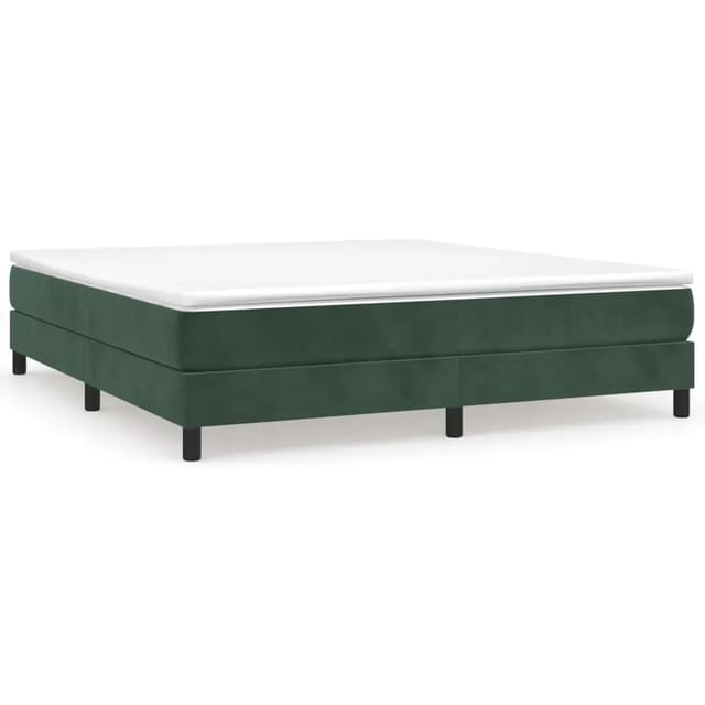 vidaXL Boxspringbett Dunkelgrün 180x200 cm Samt1347693