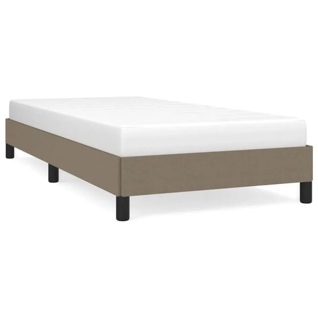 vidaXL Bettgestell Taupe 90x200 cm Stoff Modell 21377479