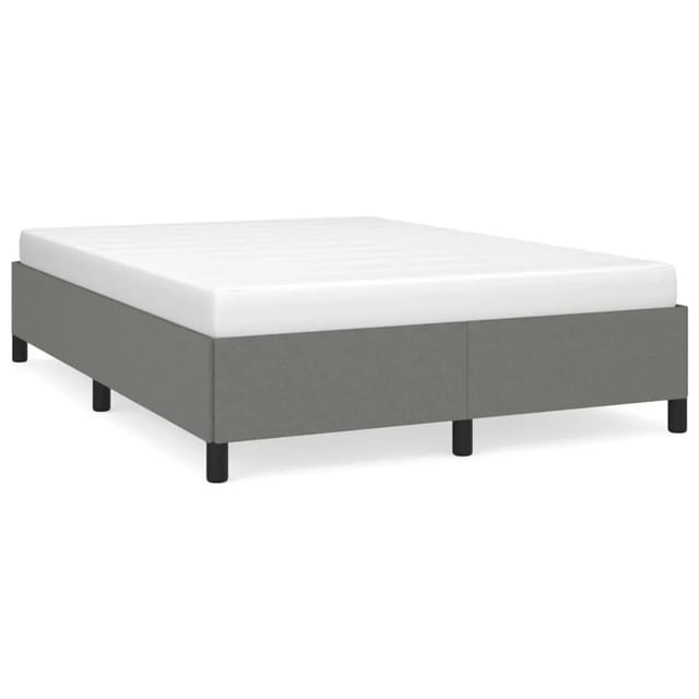 vidaXL Bettgestell Dunkelgrau 140x190 cm Stoff Modell 41379089