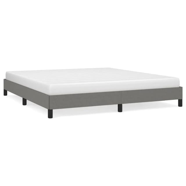 vidaXL Bettgestell Dunkelgrau 180x200 cm Stoff Modell 31379184