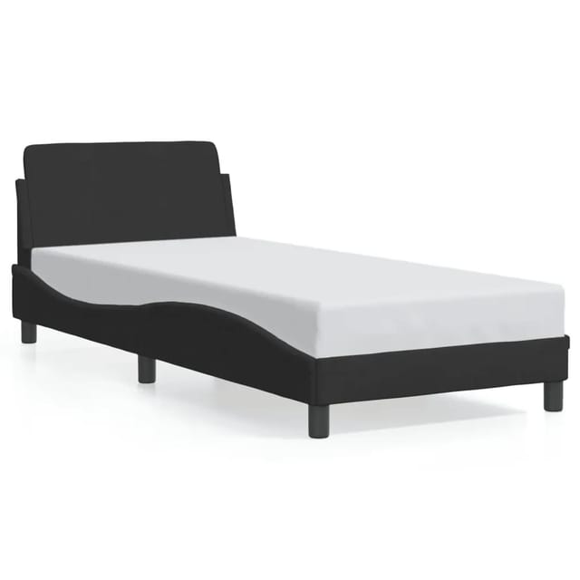 vidaXL Bettgestell mit Kopfteil Schwarz 80x200 cm Samt Modell 31957701
