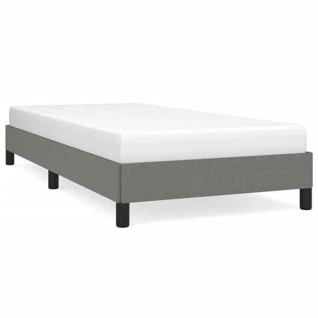 vidaXL Bettgestell Dunkelgrau 100x200 cm Stoff Modell 41378994