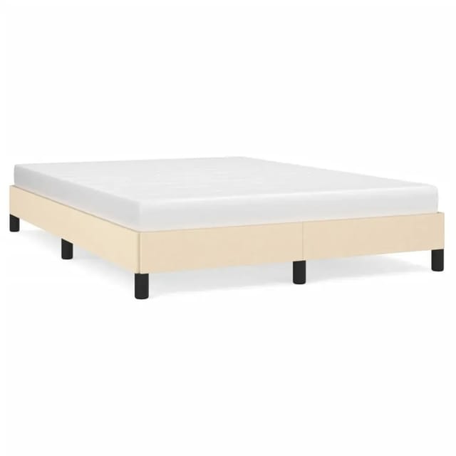 vidaXL Bettgestell Creme 140x200 cm Stoff Modell 31378678