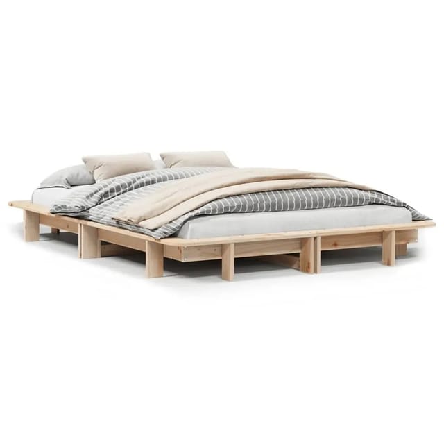 vidaXL Massivholzbett ohne Matratze 120x200 cm Kiefernholz2106529