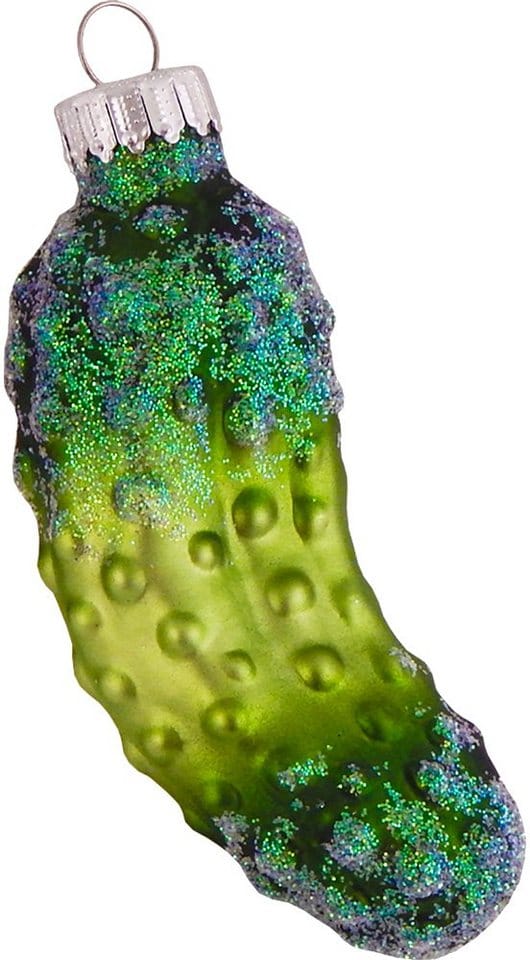Krebs Glas Lauscha Deutsche Weihnachtsgurke 1-tlg. 8cm